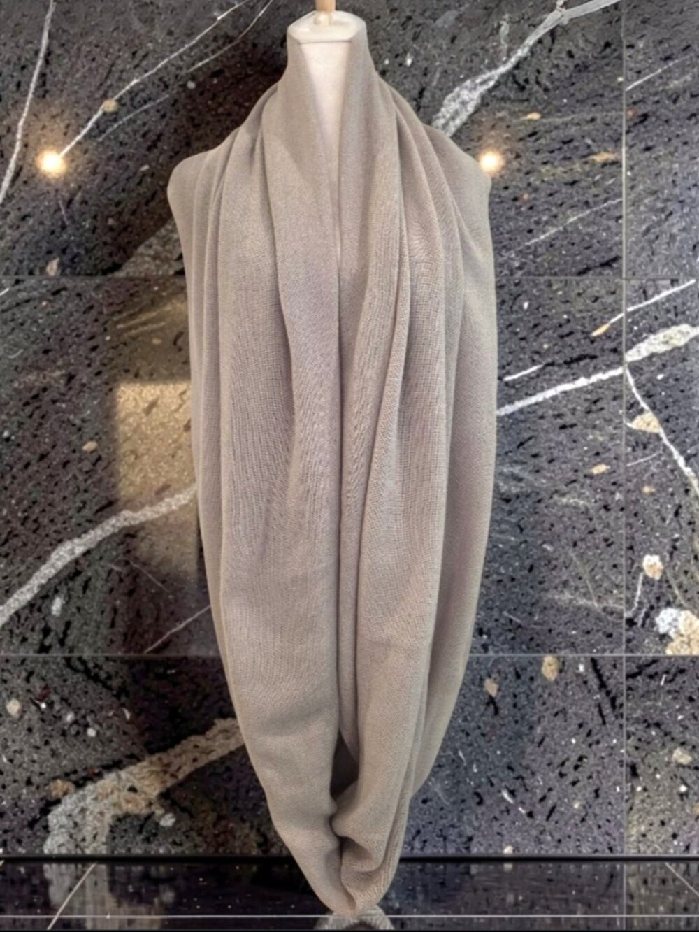 NWT Accessory St. NY Light Grey Infinity Scarf + Brooch | Nordstrom